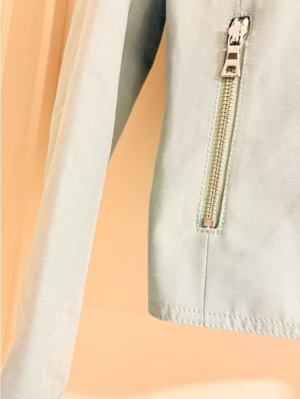 Ann Taylor Mint Green Asymmetrical Jacket - Picture 7 of 7